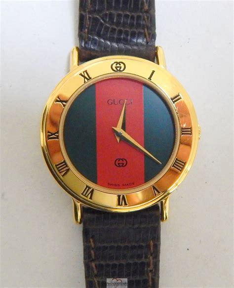 gucci watch red green face|Gucci unisex watch.